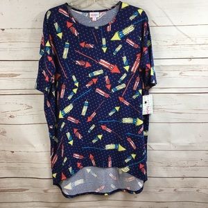 Lularoe Patriotic Irma Top